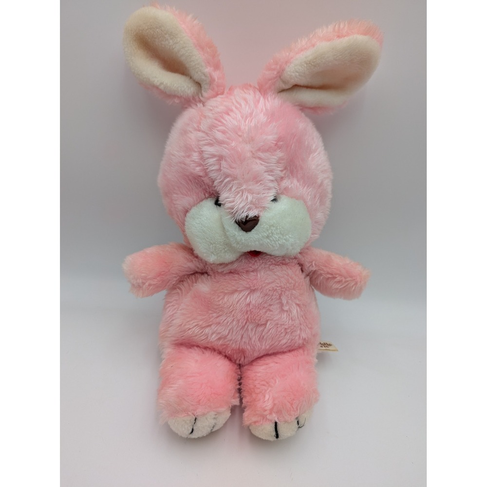Cuddle Wit Plush Bunny Pink Vintage Stuffed Animal Rabbit Long Ears 16 Inch